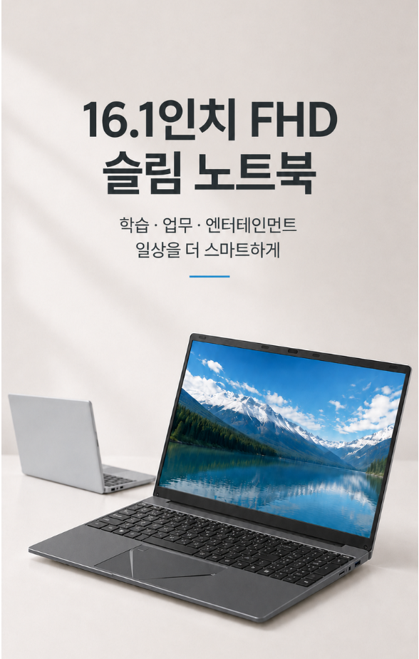 가성비 사무용 노트북 C01 16인치 16GB 대화면 후기